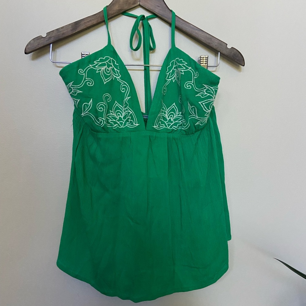 🌸 Flying Tomato 🌸 bright green halter top